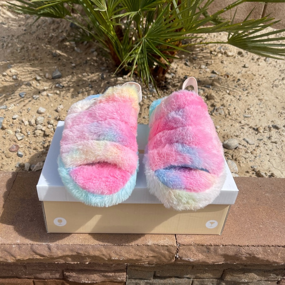 Cotton Candy Sling Back Slides 🍬 - Picture 4 of 5